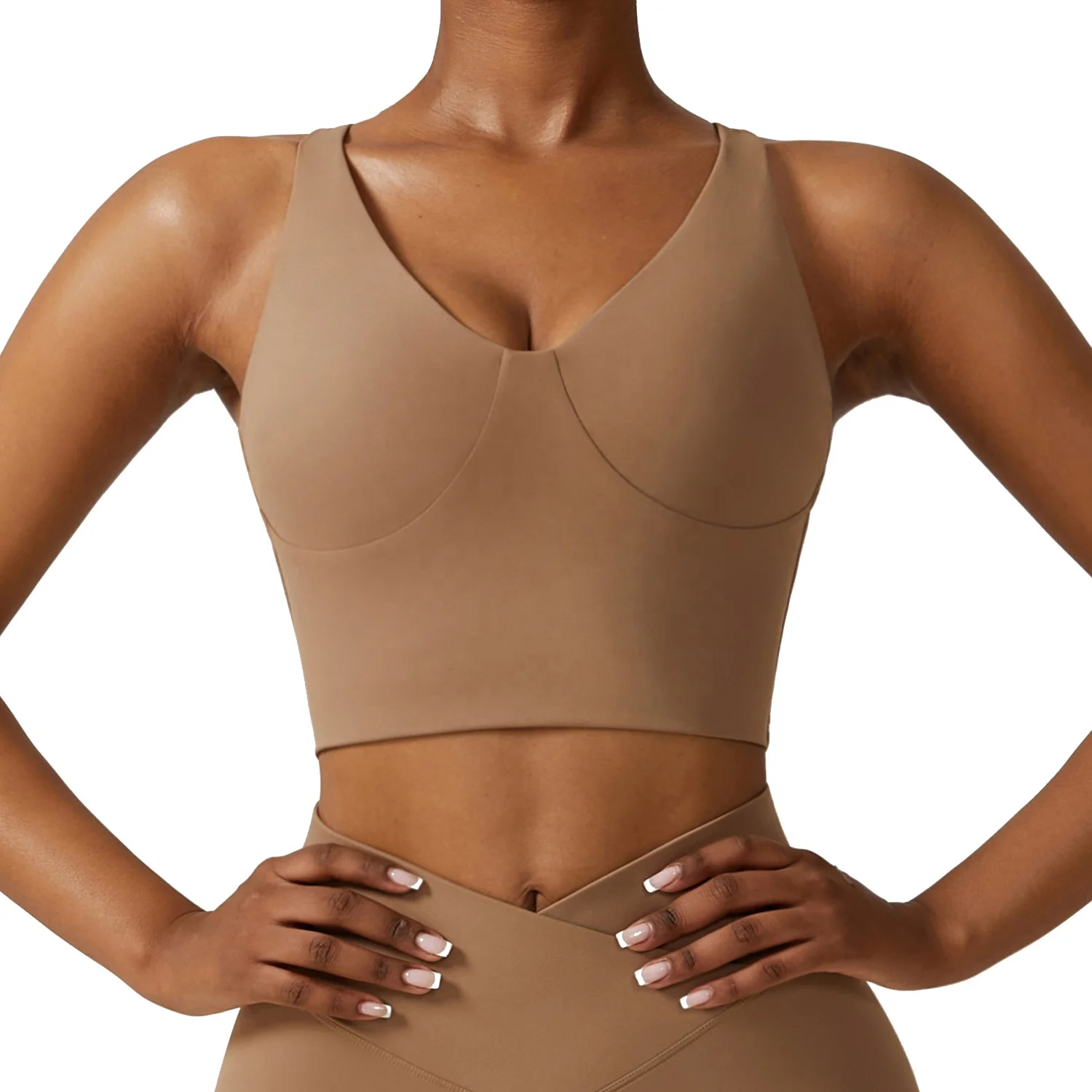 

Бюстгальтер женский компрессионный, мягкий высококомпактный, с V-образным вырезом, для бега, альпинизма, велоспорта, йоги, новая коллекция осени