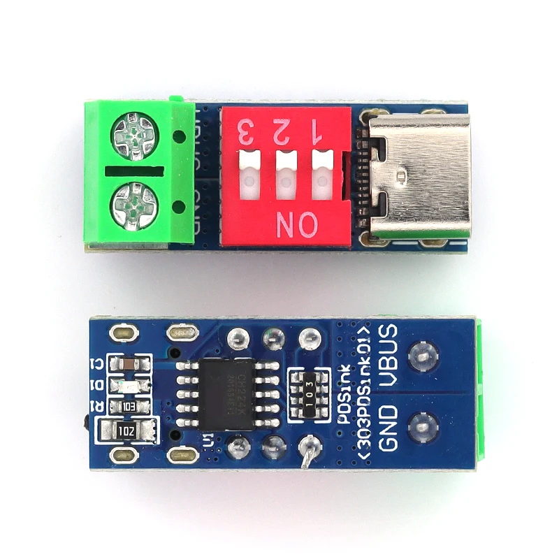 Модуль триггерной платы USB-C PD PDQC Decoy Board Быстрая зарядка USB Type-c до 12 В Высокоскоростное зарядное устройство Модуль повышения доставки питания (art.: 3920cabfcf69f) - 3920cabfcf69f