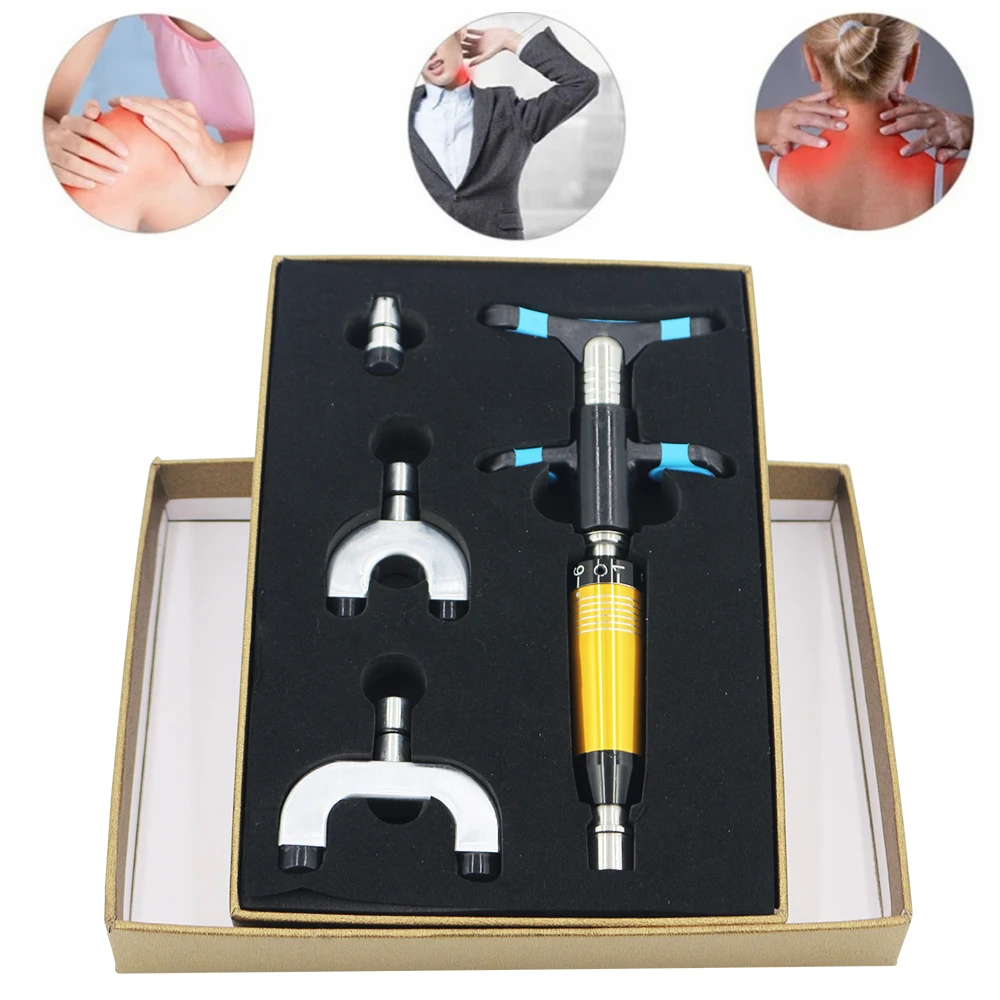 

Portable Manual Chiropractic Adjusting Tools Spine Massage Gun Adjustable Cervical Vertebra Treatment Spinal Therapy Machine