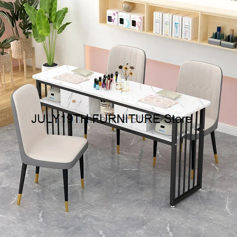 Скандинавский Маникюрный Стол и стул в комплекте мебель для салона Современная