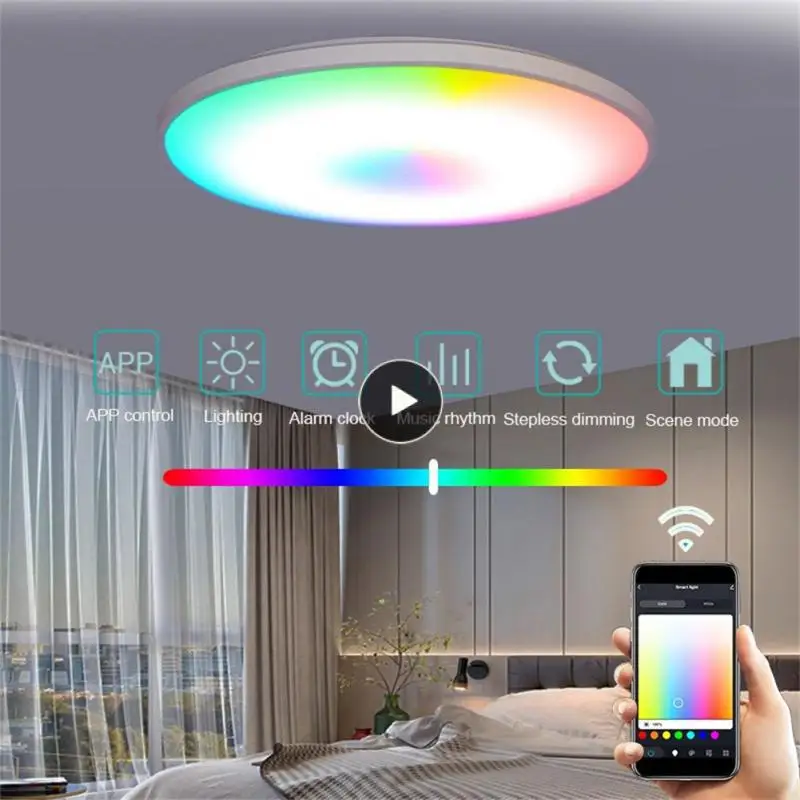 

Led Lights Work With Alexa Google Home Bedroom Decor Celling Light Rgbcw Voice Control Smart Ceiling Lamp Smart Home Tuya Wifi