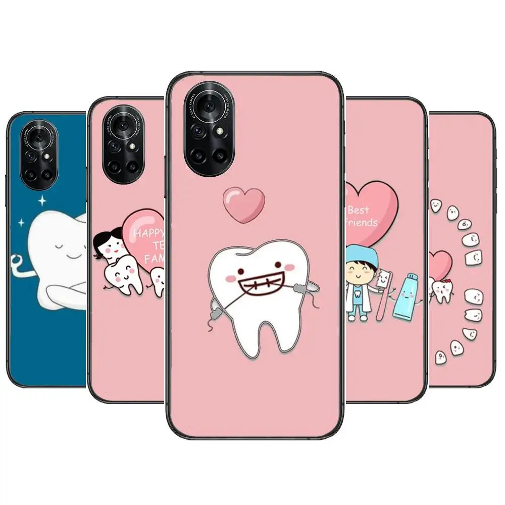 

dental dentist nurse Clear Phone Case For Huawei Honor 20 10 9 8A 7 5T X Pro Lite 5G Black Etui Coque Hoesjes Comic Fash desig