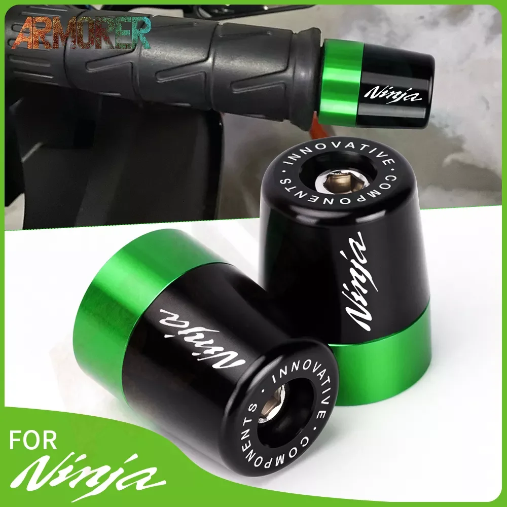 

NEW2023 for kawasaki Ninja 250 300 400 650 1000 1000SX ninja 650 Motorcycle Handlebar Grips Handles Bar End Plug Cap Accessori