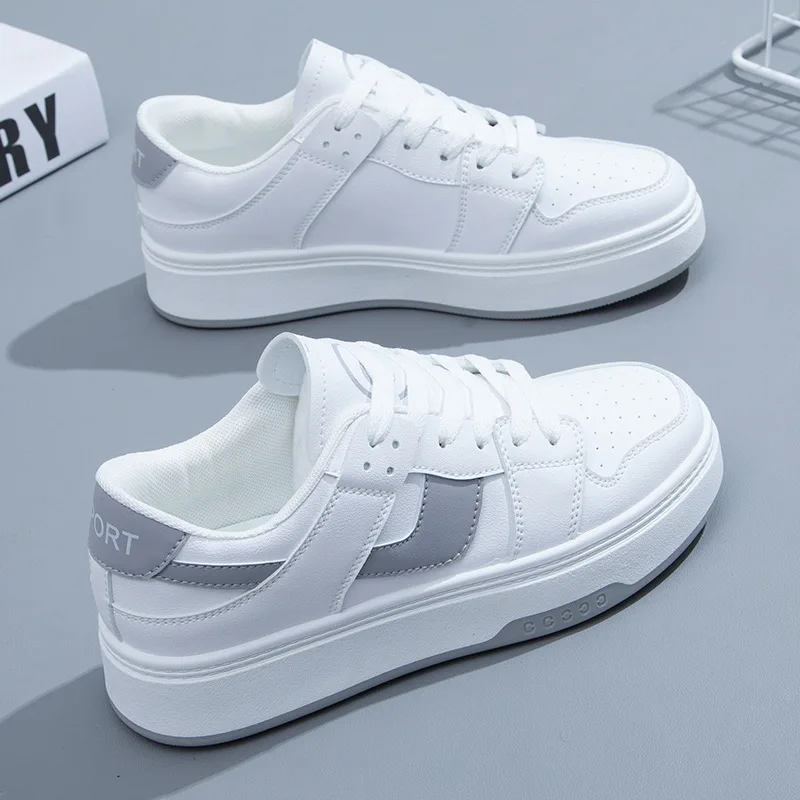 

2022 New Small White Shoes Female Students Korean Version of The Plate Shoes Flat Spring Shoes Shallow Mouth Shoes Hard-Wearing