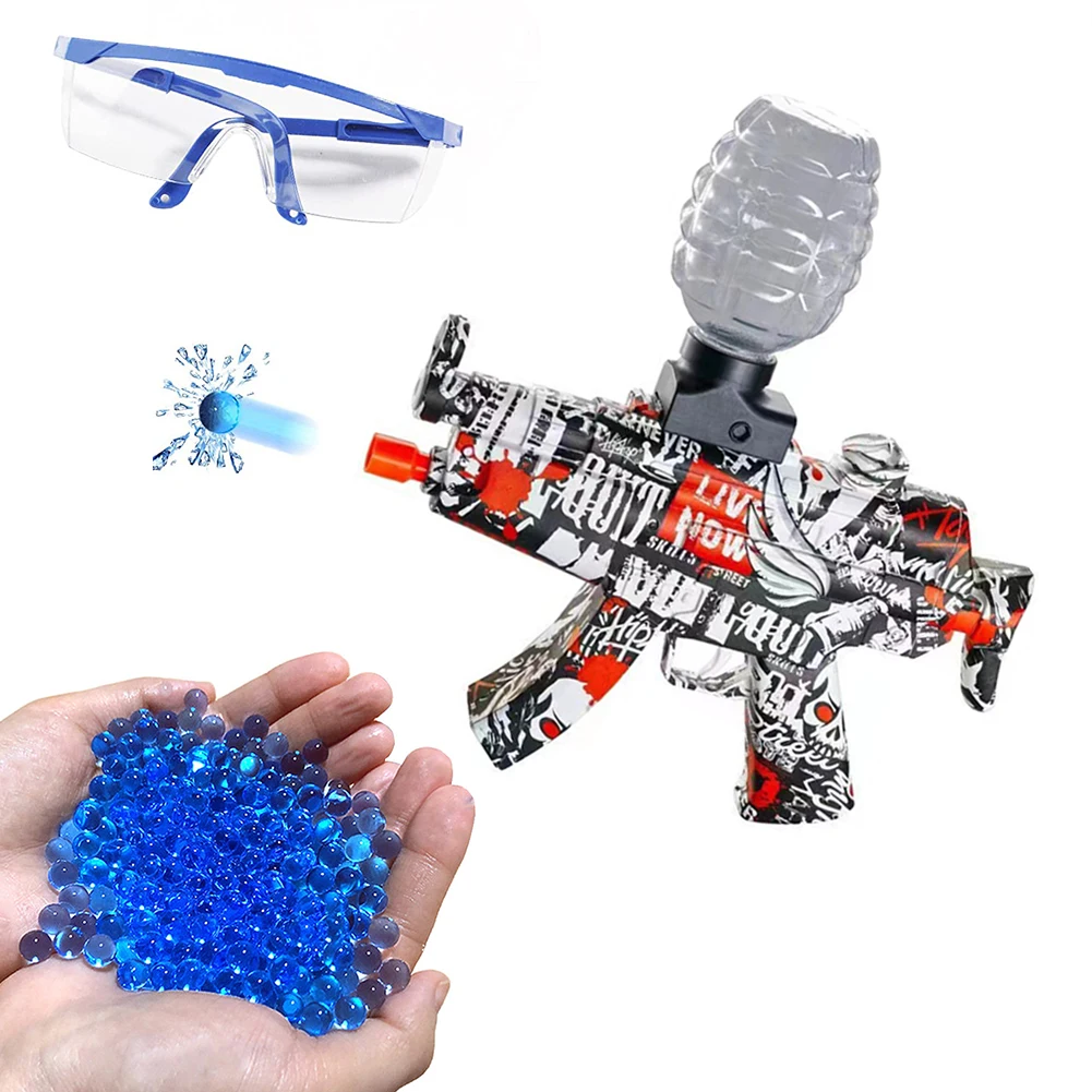 

Electric Splatter Gel Ball Blaster with 5000 Water Beads for Outdoor Activities Kids Team Game Toys for Children
