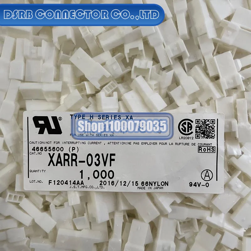

1000pcs/lot XARR-03VF 3P 2.5MM legs width 100% New and Original