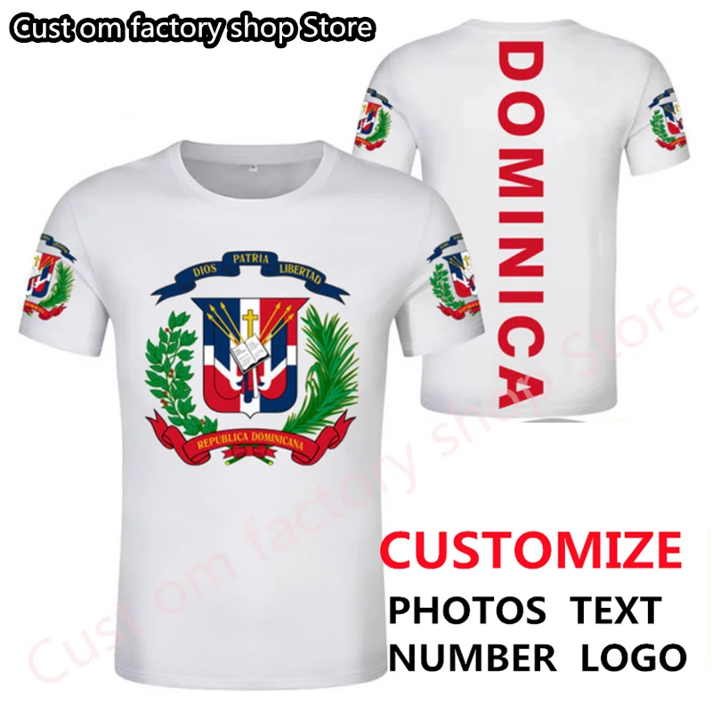 

DOMINICA t shirt logo free custom name number Men Tshirt flag clothes hip hop Tshirt Harajuku Gothic T shirt