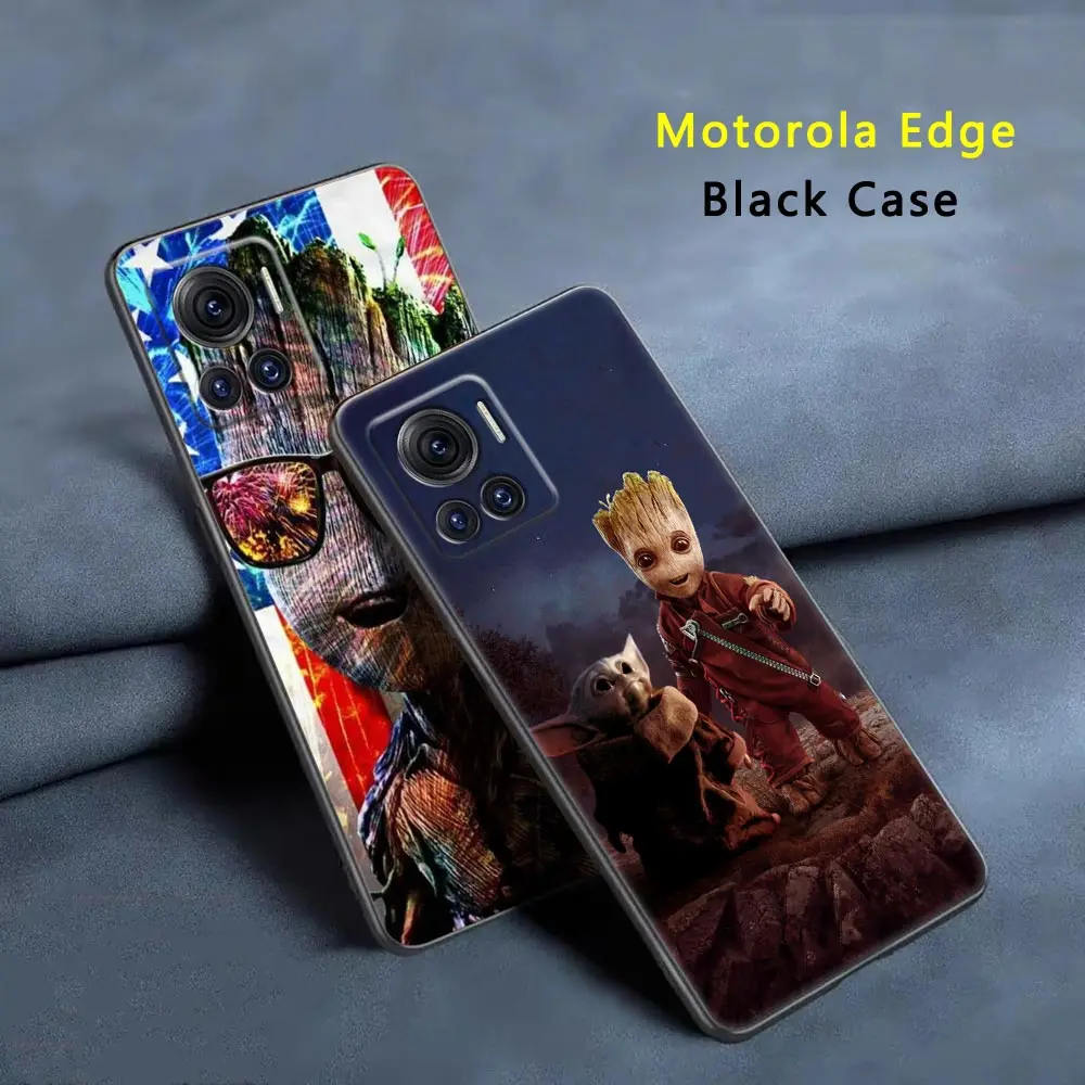 

Marvel Baby Groot Case For Motorola Moto Edge 20 40 30 Pro Ultra Neo Lite One Fusion Plus G Stylus 2021 Hyper Phone Cover Groot