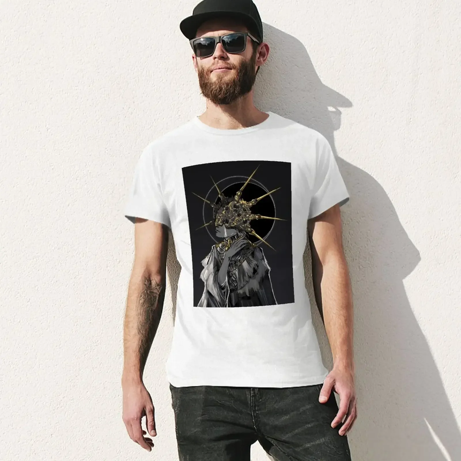 Темное Солнце Футболка с принтом животного для мальчиков блузка корейская мода