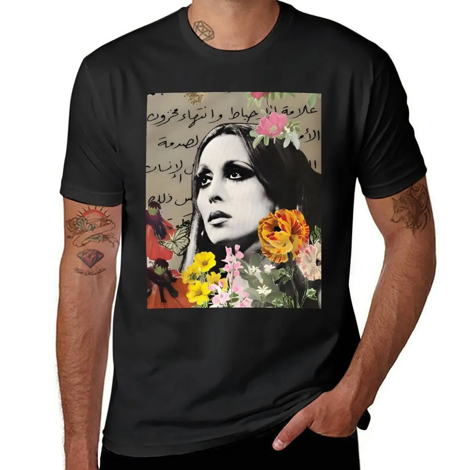 Мужская футболка с коротким рукавом и графическим принтом