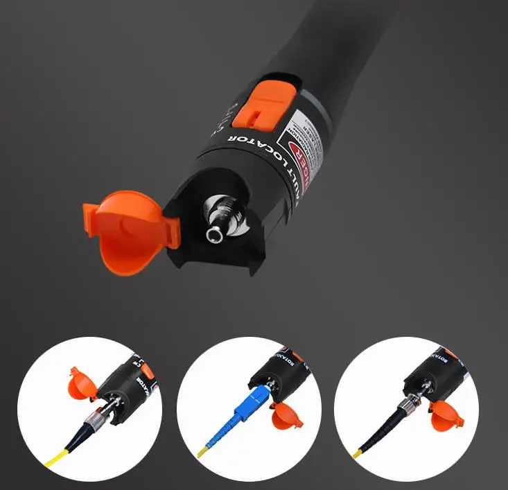 Light Fiber Optic Pen 30mW Fiber Optic Cable Fault Detector  Laser Light Source Pen