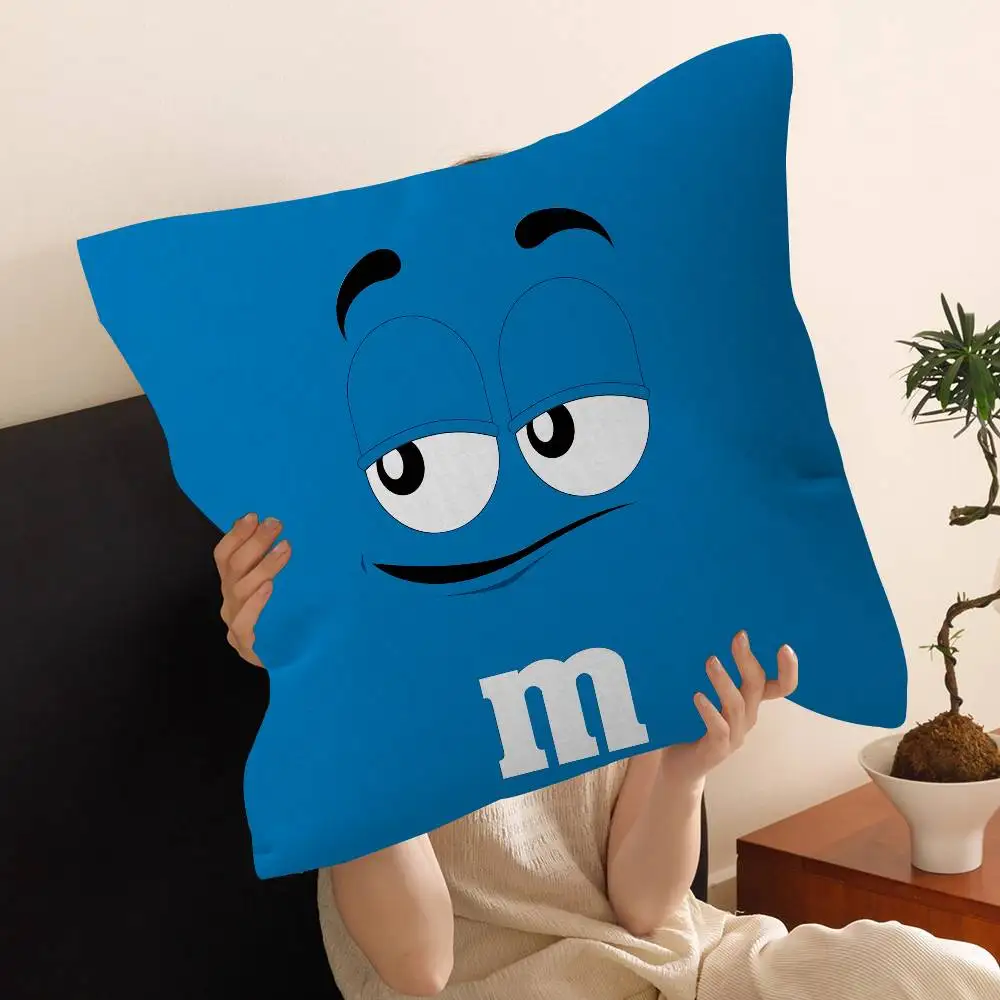 Фото Декоративный чехол для подушки M-Ms C-ChocolateS, чехол для диванной подушки, декоративный чехол для дома, наволочка №3