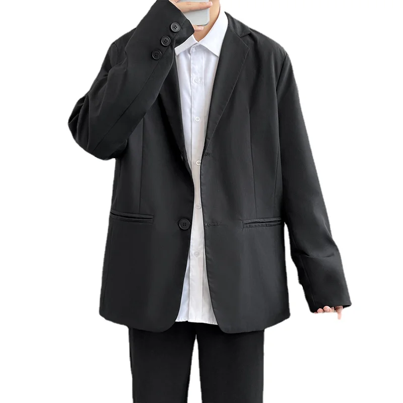 

Высококачественный Молодежный трендовый Мужской Повседневный тонкий пиджак с длинным рукавом удобный топ