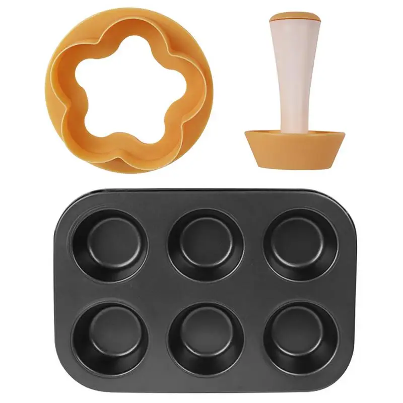 

Pastry Tamper Tart Shell Set Round Dough Cookie Molds Creative Pastry Dough Tamper Kit Home Dessert Making Tools DIY Cupcake