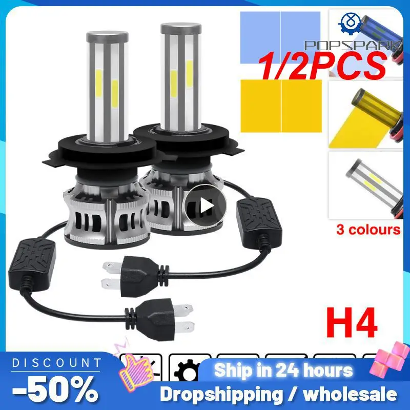 

1/2PCS Sides Led 12V H8 H11 H7 LED 20000LM HB3 9005 HB4 H1 H3 H4 Led Headlight Bulb Canbus 100W 3D 360 degree Super Auto Lamp