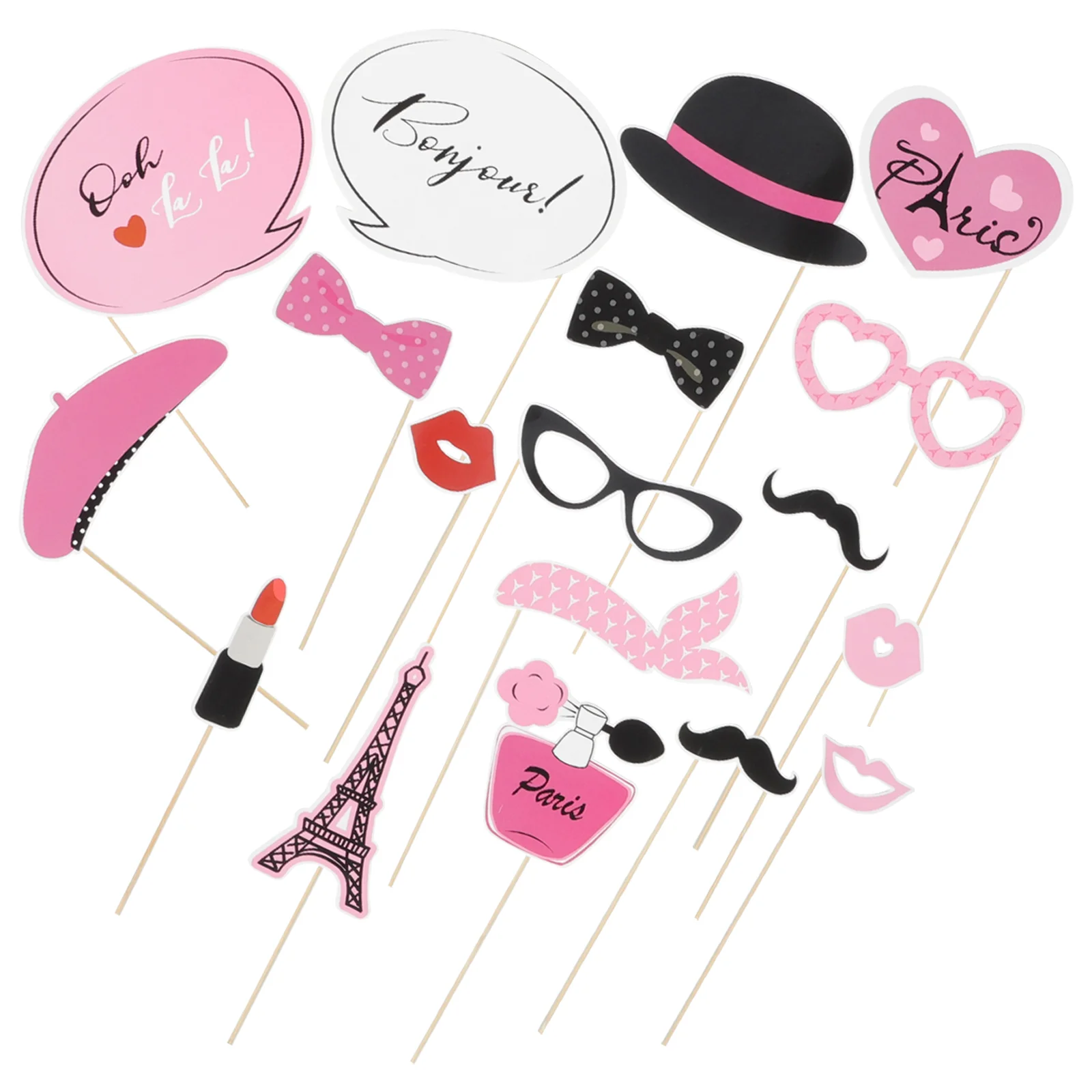 Amosfun 18 шт. комплект реквизита для фотобудки тематическое украшение вечеринки