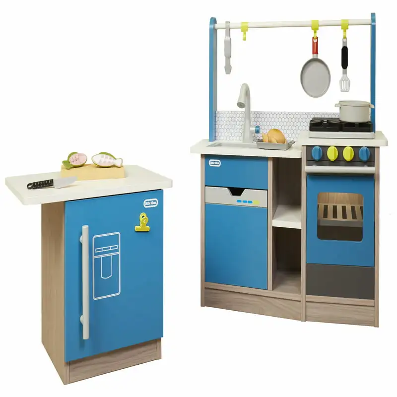 

Cook’s Kitchen with Island 2-in1 Multi Kid Interactive 360 Degree Role Play with Style, Function, Accessories and Imagination