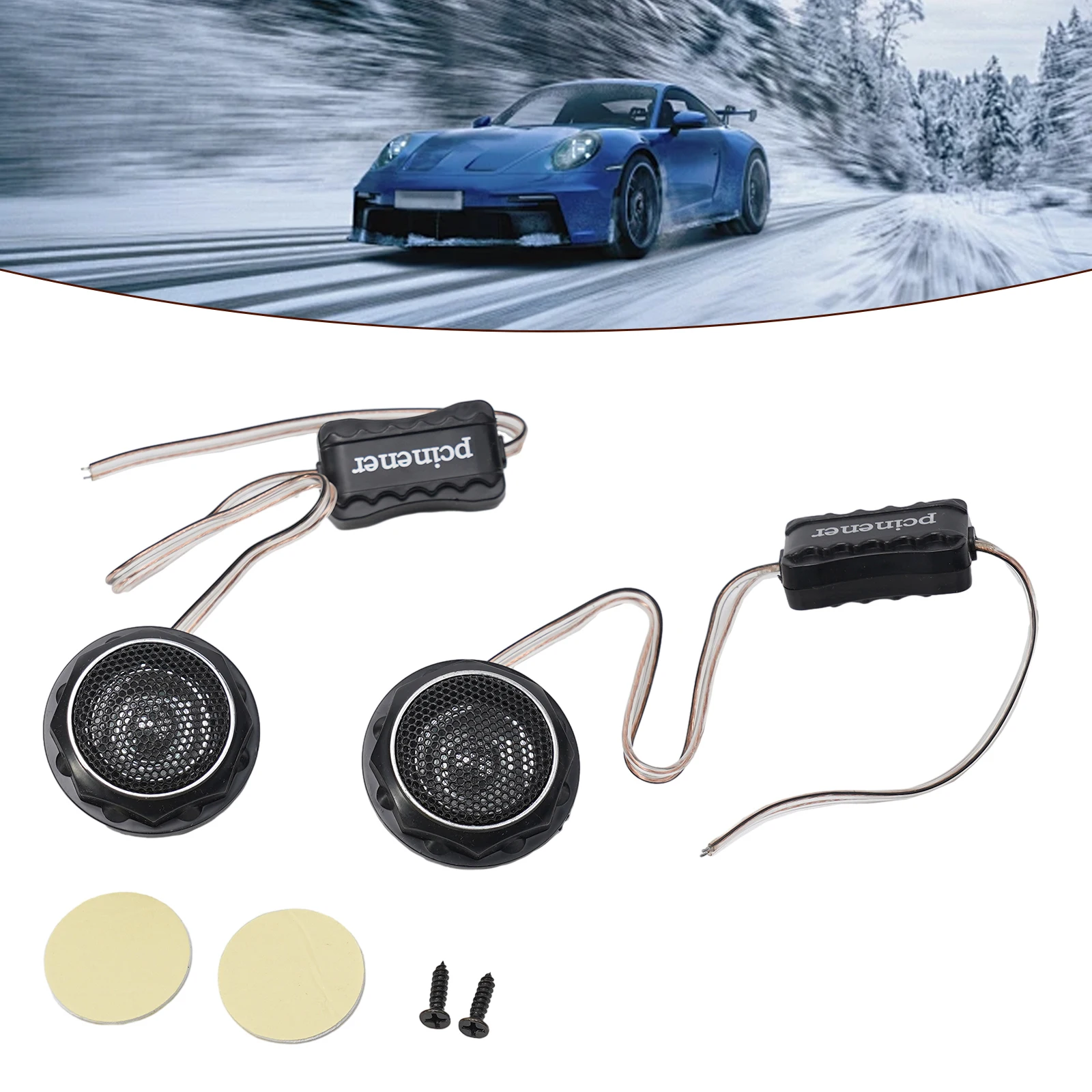 1 пара сверхвысокочастотных автомобильных аудиокупольных твитеров T280 140 Вт