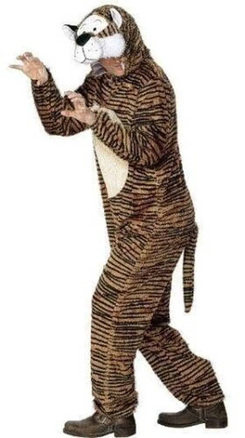 

Tiger Costume Adult Cosplay Dress Full Mascot Furry Suit Halloween Cartoon Outfits