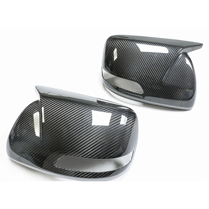 Фото Декоративные крышки зеркал для Toyota Land Cruiser Prado FJ150 10 11 12 13 14 15 16 17 18 19 20 21 Накладка зеркал из настоящего углеродного волокна №4