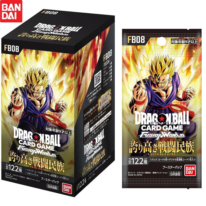 Фото Новая игра BANDAI DRAGON BALL SUPER CARD FUSION WORLD PROUD WARRIOR RACE FB08 Tcg Collection Card №1