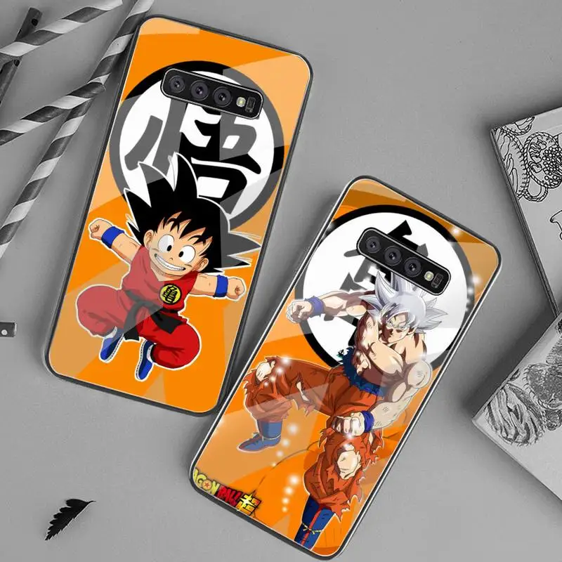 

Dragon Ball Z Goku Phone Case Tempered Glass For Samsung S20 Ultra S7 S8 S9 S10 Note 8 9 10 Pro Plus Cover