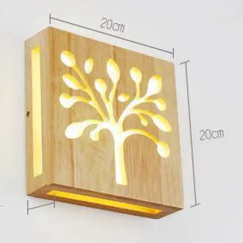 Современная Деревянная светодиодная настенная лампа, освещение для спальни, кухни, зеркала, промышленный декор, настенное бра для зеркала в ванную комнату