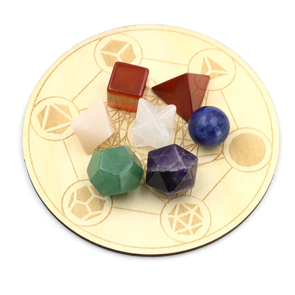 

Набор из 7 платиновых твердых кристаллов Sacred Stones