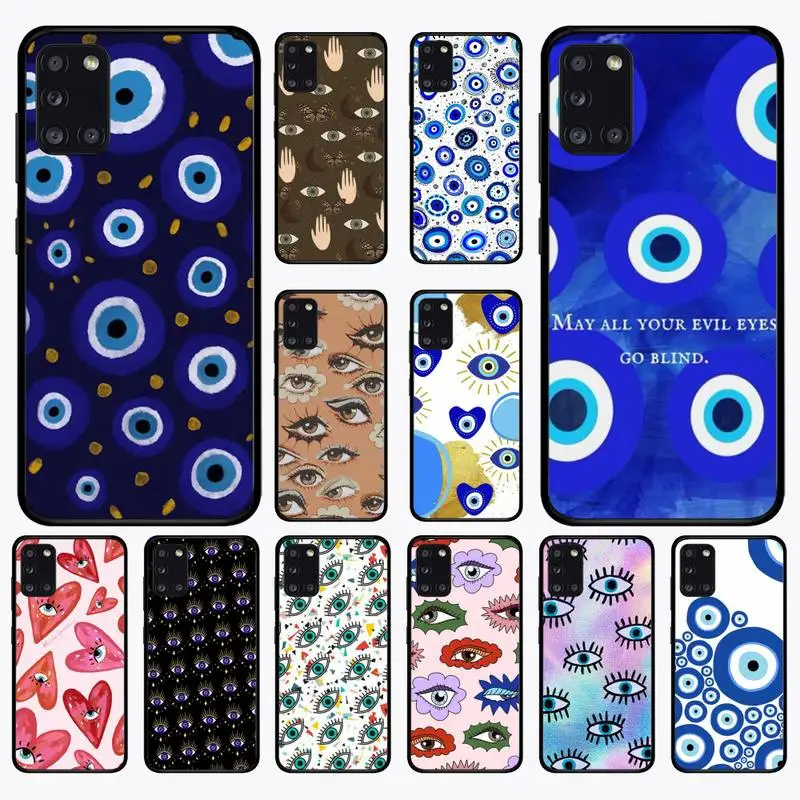 

Lucky Blue Evil Eye Phone Case for Samsung A 51 30s 71 21s 10 70 31 52 12 30 40 32 11 20e 20s 01 02s 72 cover