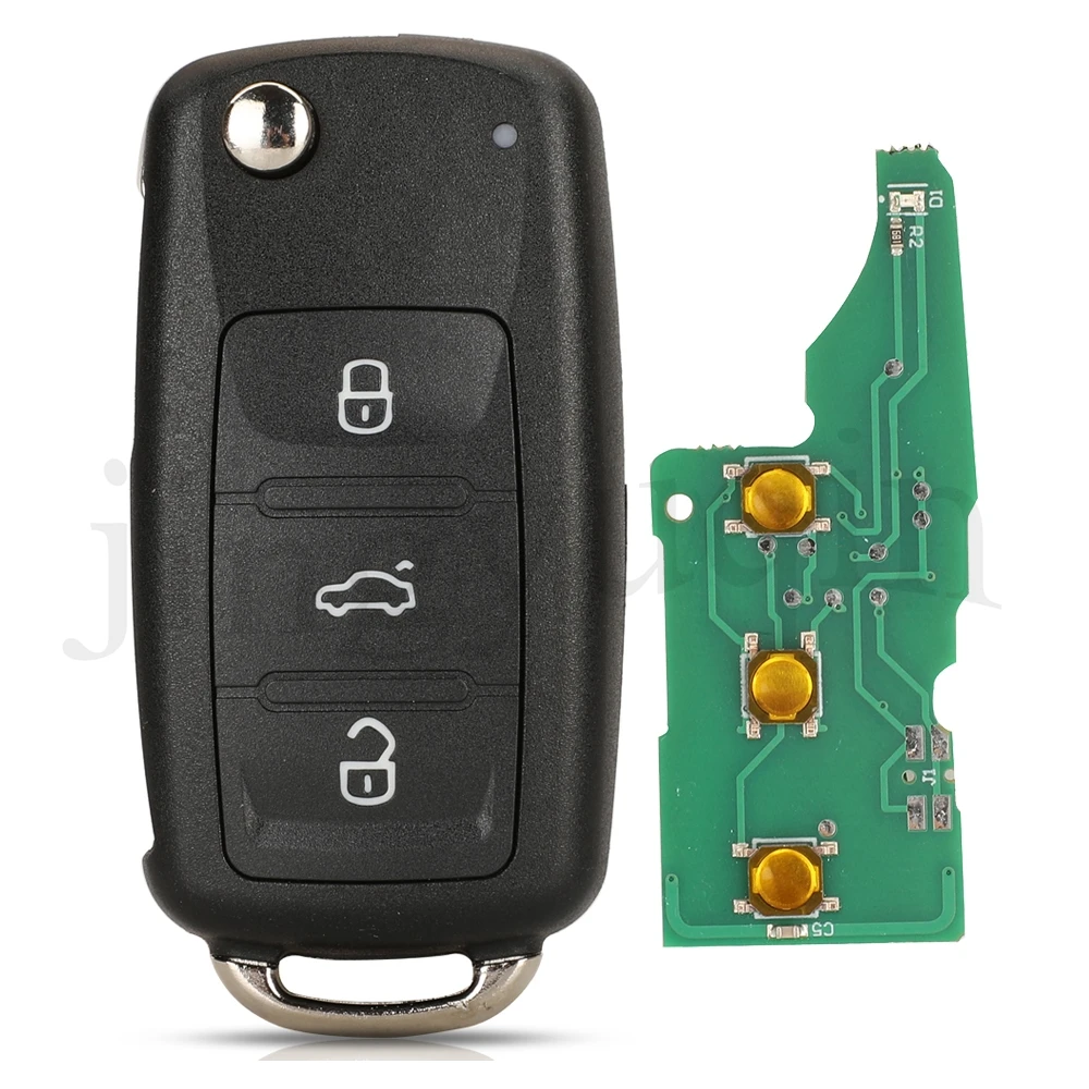 

Jingyuqin 5K0837202BH/DH MQB48 433 МГц 2/3BTN дистанционный ключ от автомобиля для VW Caddy Transporter Beetle Jetta Sharan S...