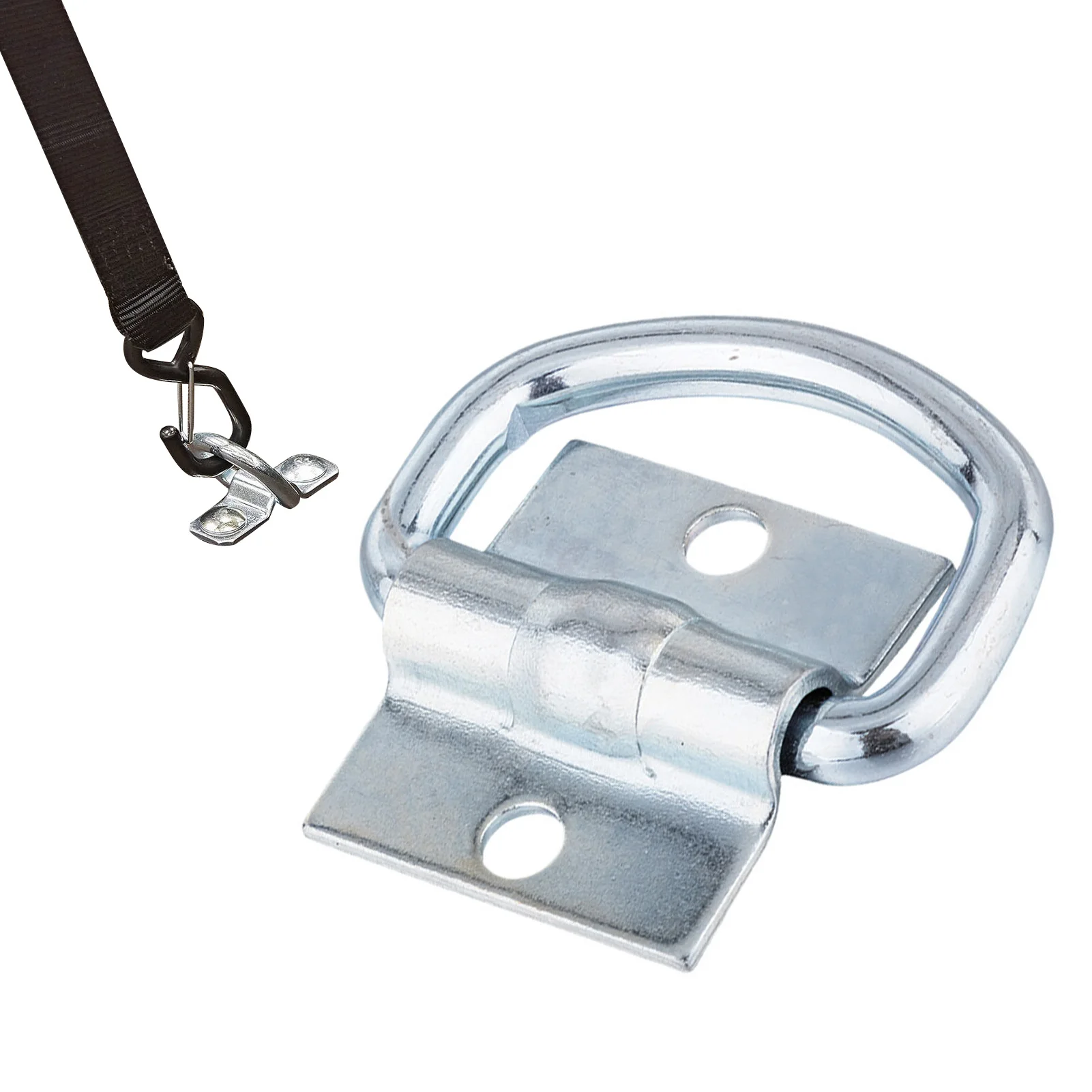 

Galvanized D Shaped Pull Hook Car Tie Down Hooks Iron Stainless Steel Cargo Lashing Ring For Truck Trailer RV Heavy-duty