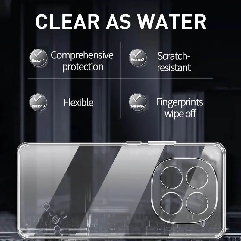 Для Redmi Note 14 Pro 5G чехол Прозрачная мягкая силиконовая фотография для Xiomi Note14ProPlus 14Pro