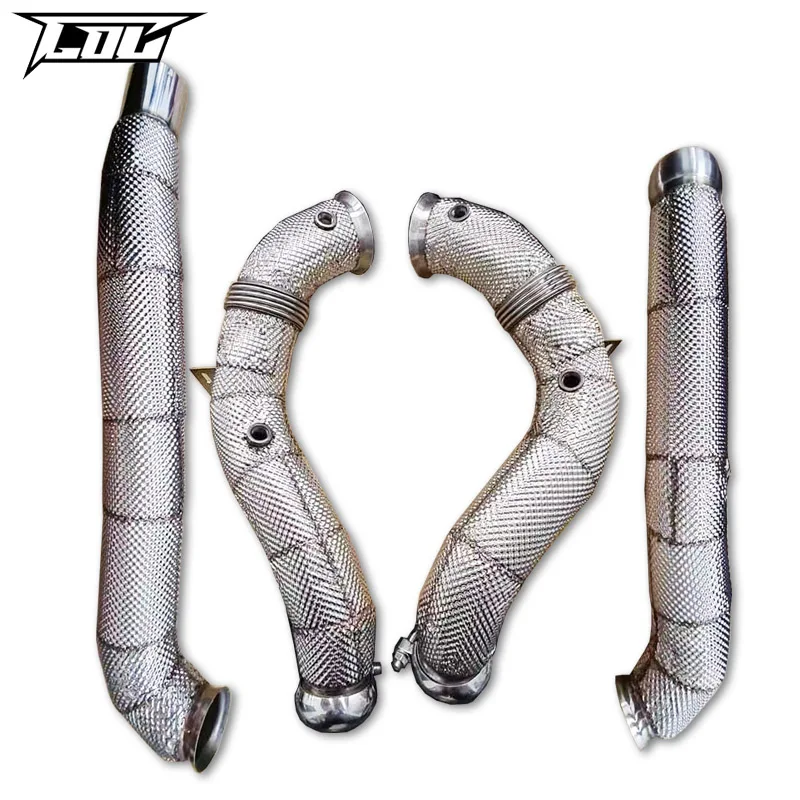

Exhaust Downpipe For Mercedes-Benz GT AMG C190 4.0T 2016-2022 High Performance Stainless Steel Catless downpipe