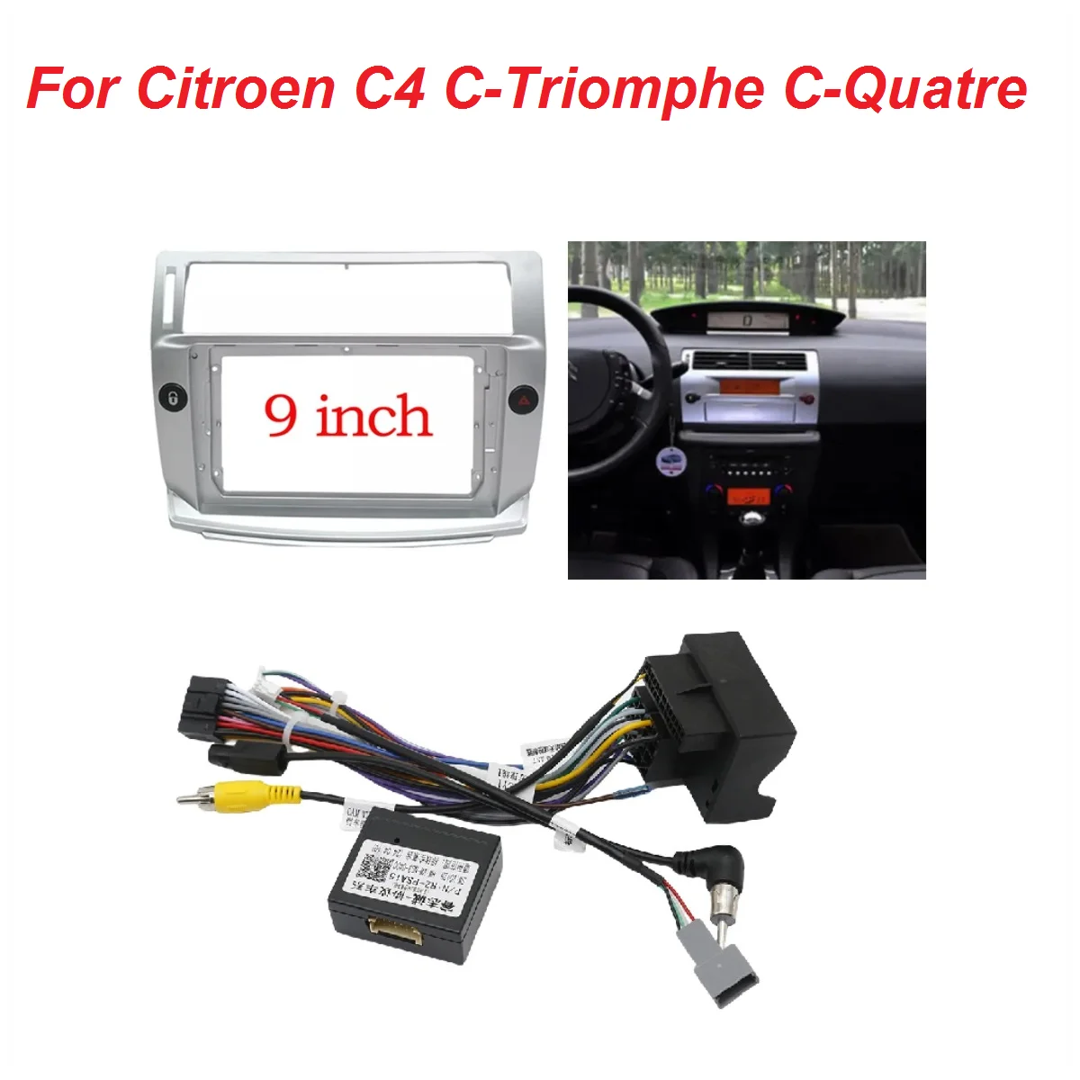 9-дюймовый автомобильный радиоприемник для Ситроен C4 С-Триумф С-Четыре 2004-2014