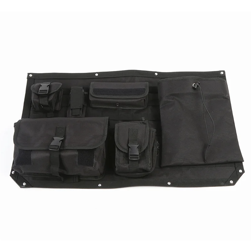 

Tailgate Storage Bag for 2021 2022 Ford Bronco, Rear Door Tool Kit Organizer Storage Pockets Interior Accessories, 7Pcs