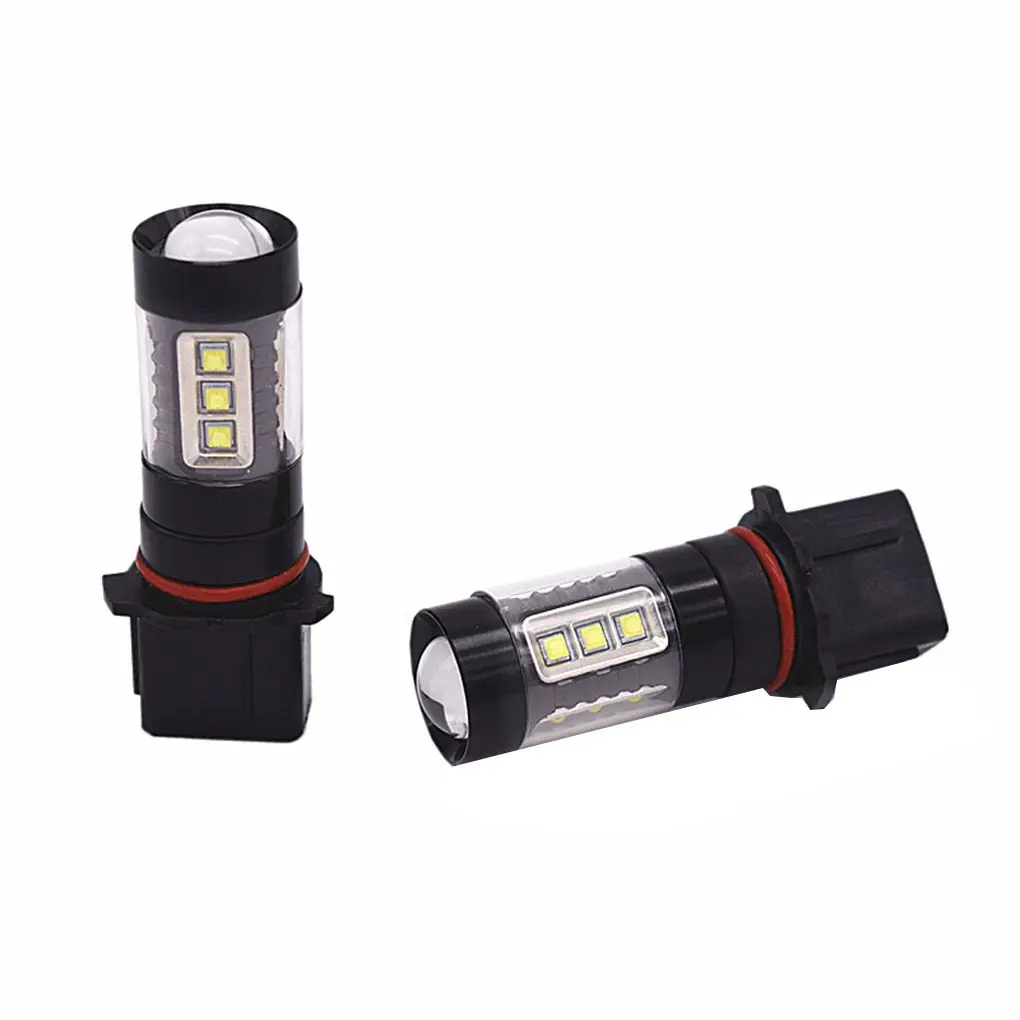 

2pcs P13W LED Car Front Fog Light Bulbs White High Power 80W Auto Daytime Driving Lamp
