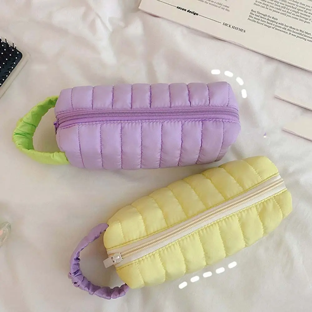 

Wrist Band Stationery Bag Large Capacity School Supplies Cosmetic Storage Box Pencil Bag Pencil Case Makeup Organizer