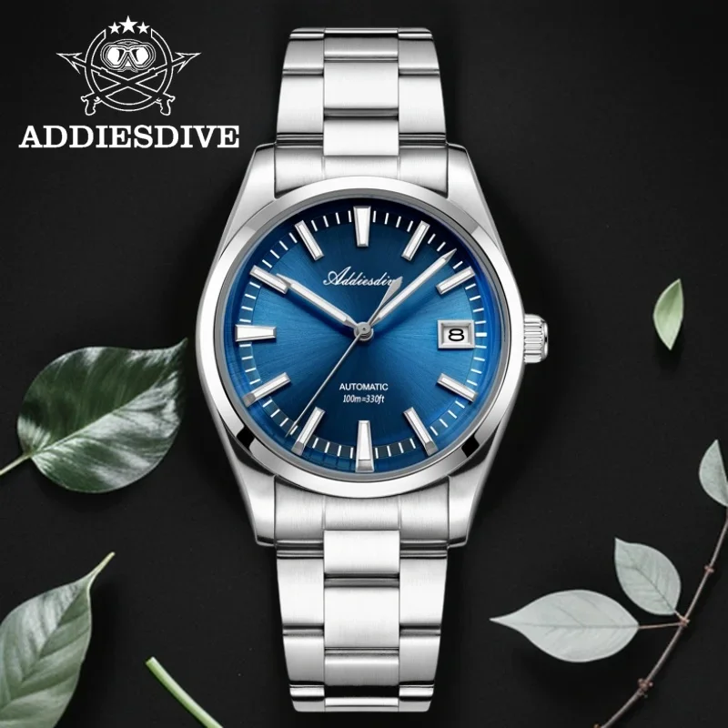 ADDIESDIVE 39 мм Роскошные мужские часы BGW9 Super Luminous Reloj Bubble Mirror Glass 10Bar Diver NH35A