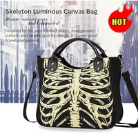 2022 new luminous gothic skull rock designer casual female punk bag fashion handbag
