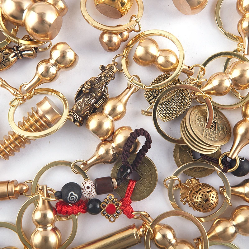 

Традиционная китайская натуральная Тыква фэн-шуй, латунная искусственная тыква, здоровье Лу