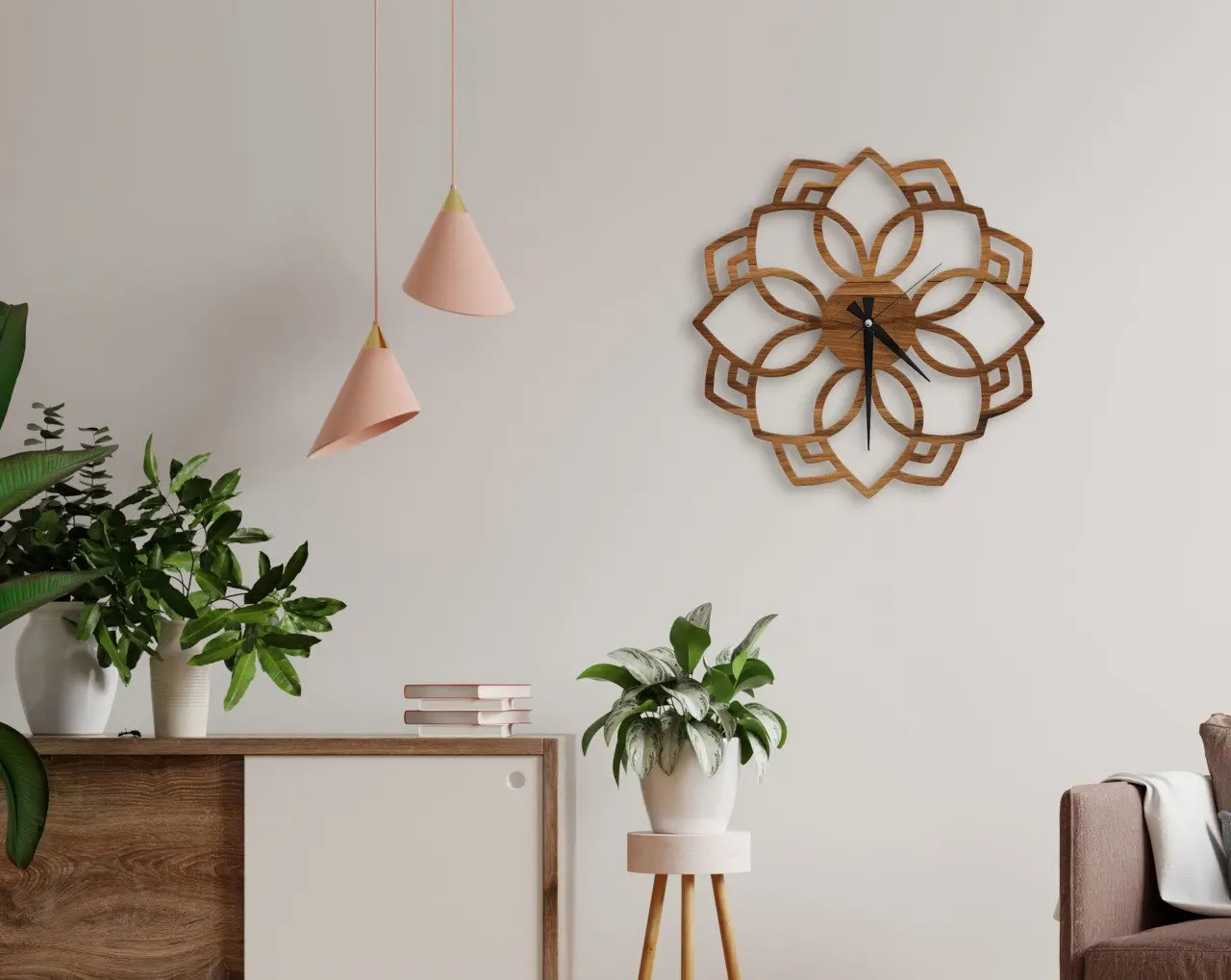 

BK Home Decorative 45cm Wooden Wall Saati-23