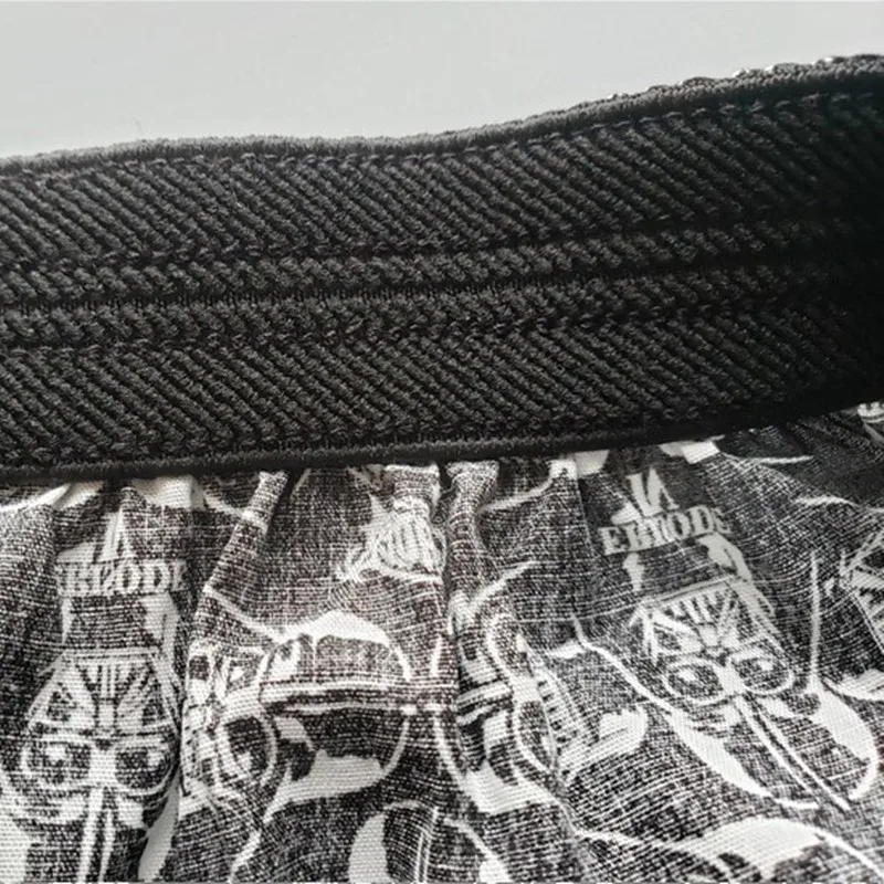 New men's underwear Woven cotton loose summer shorts anime sleep bottoms