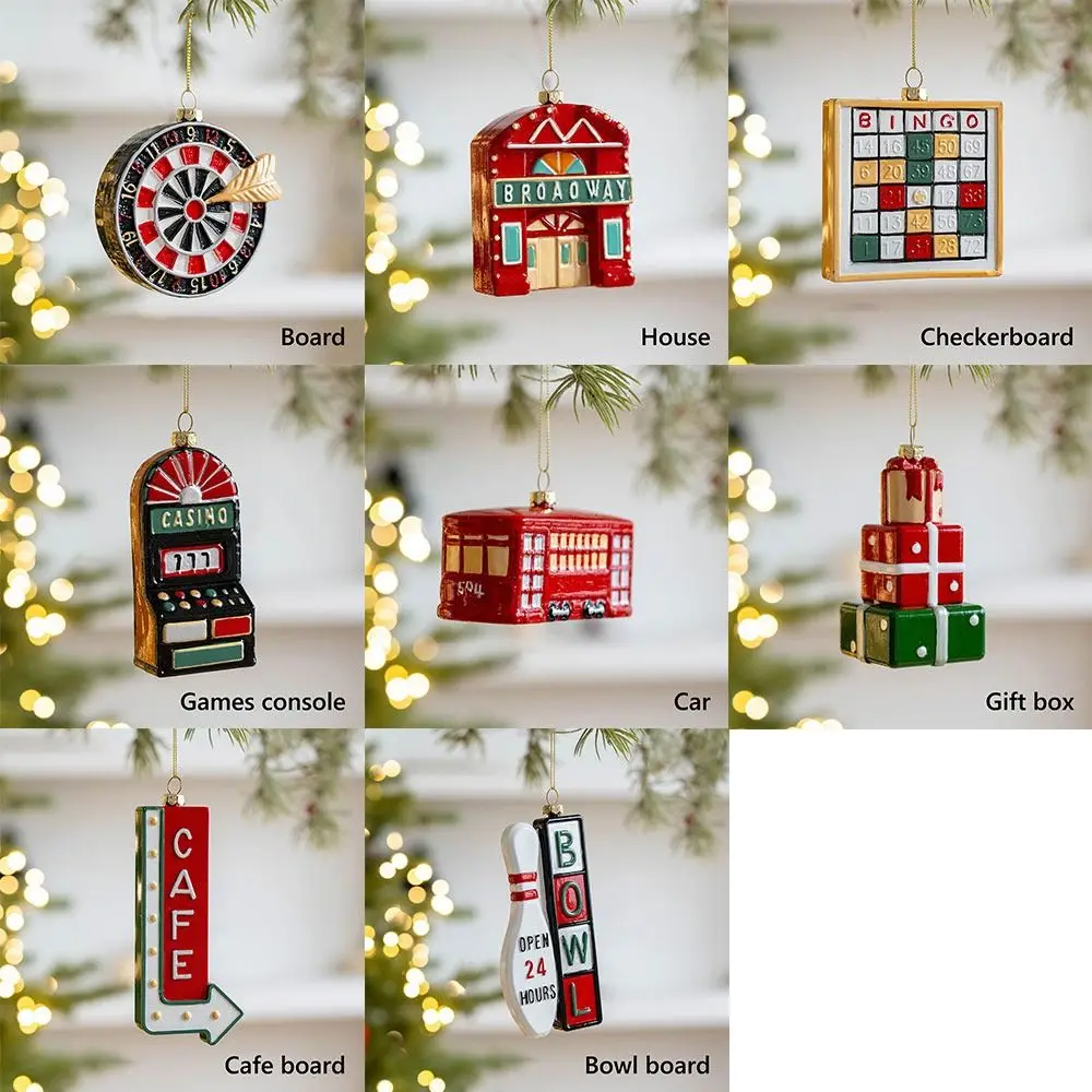 Нежные красные и зеленые рождественские подвесные украшения сделай сам игровая