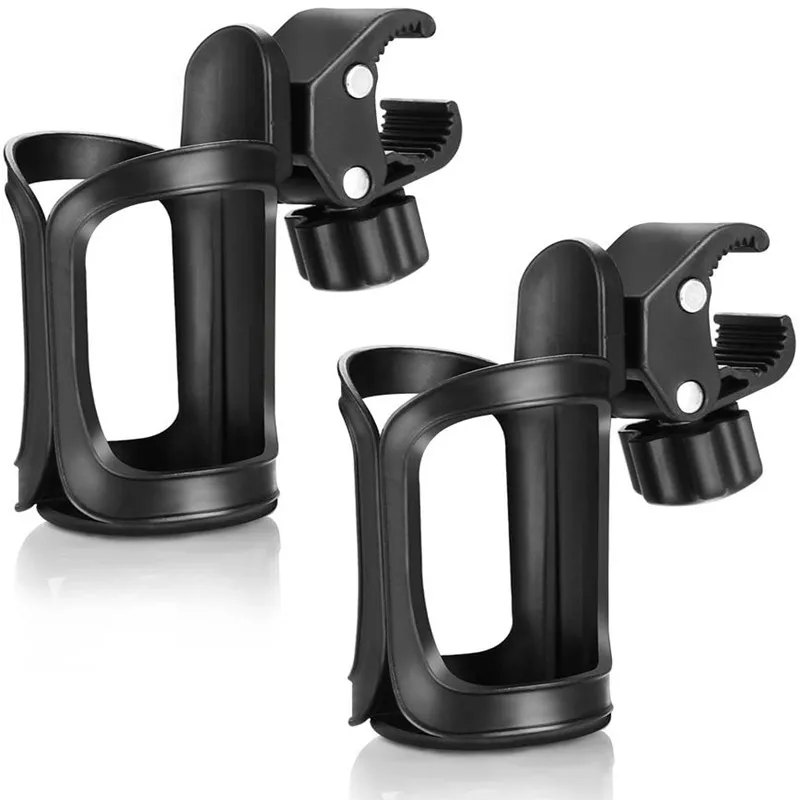 

Plastic Baby Stroller Cup Holder Adjustable Universal 360 Rotatable Milk Bottle Rack Bike Holder Baby Stroller Accessories