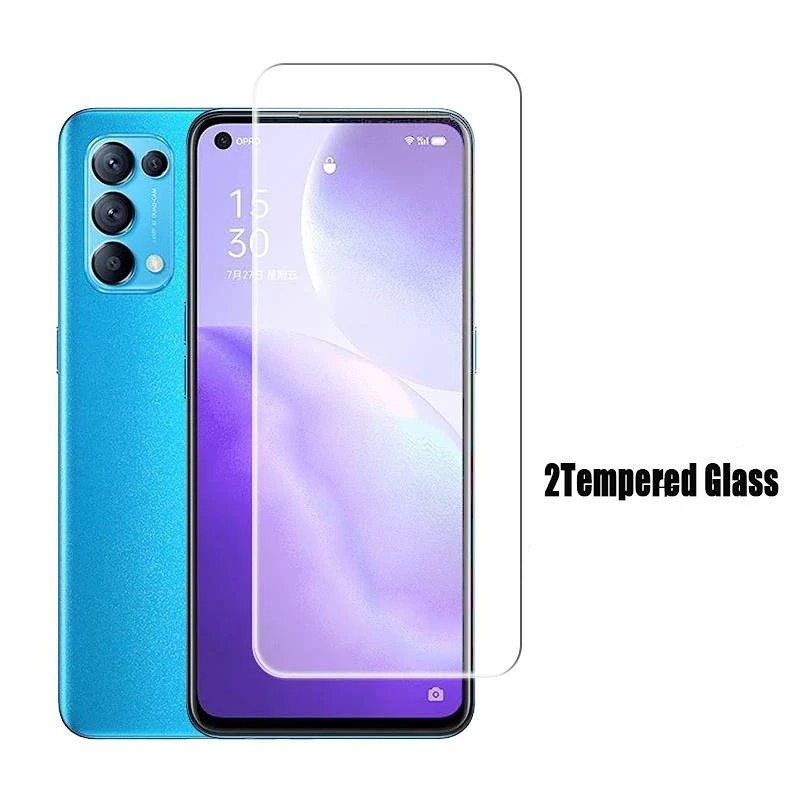 

2PCS 3D Fully Transparent HD Glass For OPPO Find X3 Lite Screen Protector For Find X3 Lite Tempered Glass Protective Camera Film