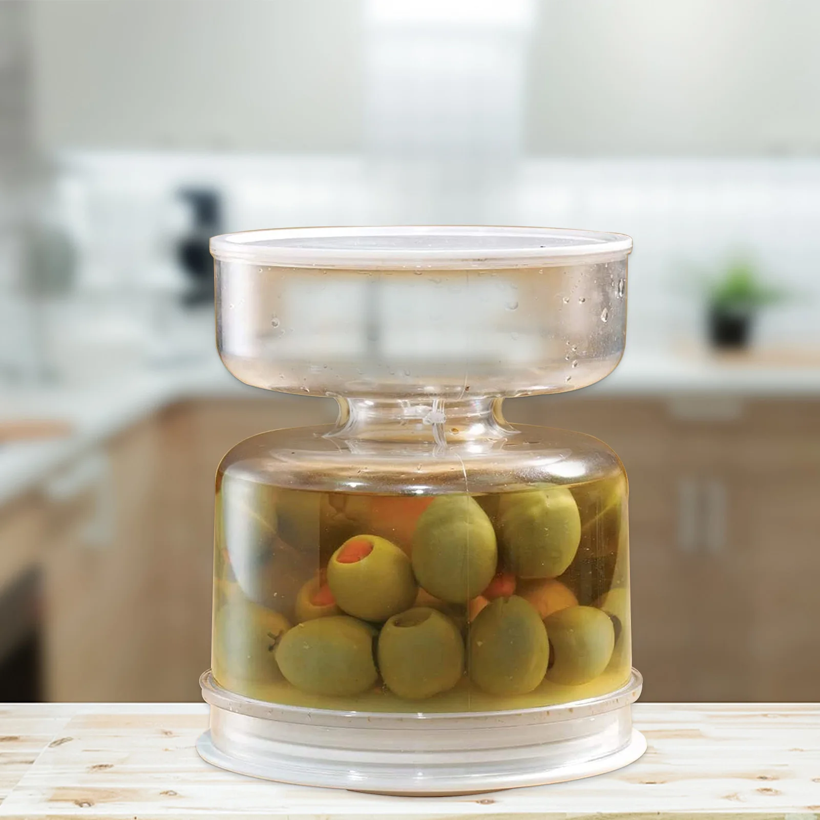 

Kimchi Jar Glass Food Bottle Food Storage Kitchen Organizer Pickle Jar Dry And Wet Dispenser Storage Jar Household Kitchen