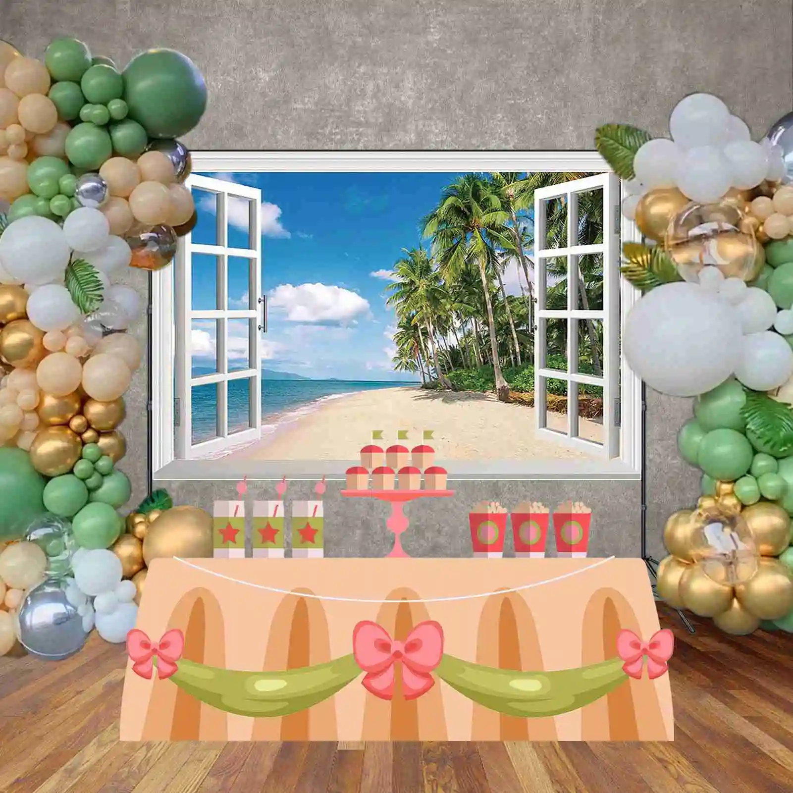 Фон для фотосъемки с морским пейзажем