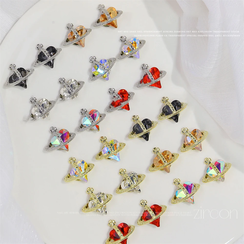 

1pc Crystal Diamond Nail Decoration Sparkling Zircon Rhinestones Light Luxury Jewelry Popular Nail Art Decoration Accessories