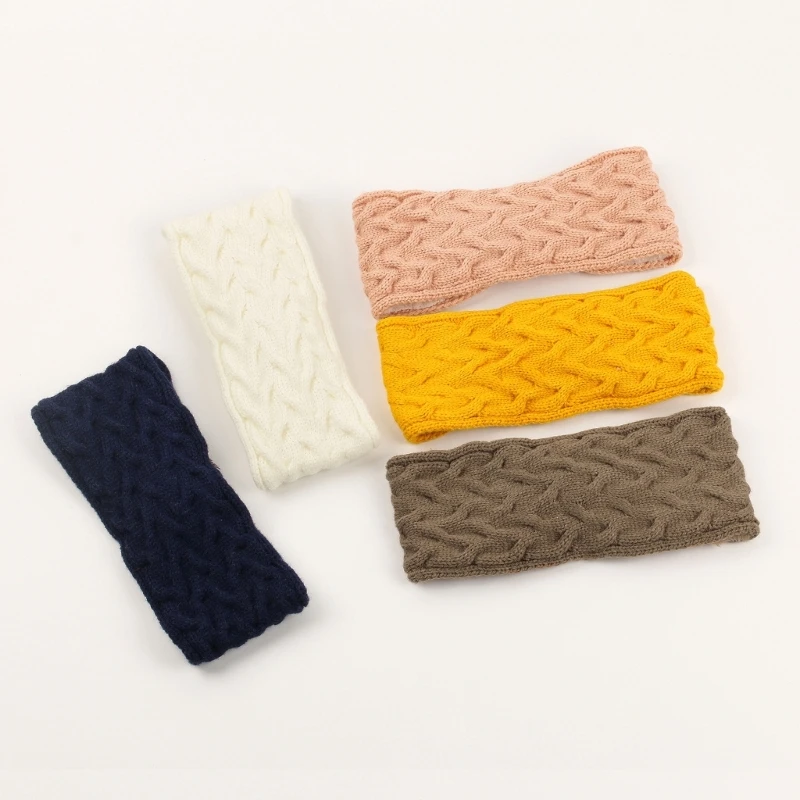 Удобные женские зимние повязки на голову из мягкой вязки и трикотажной подкладке