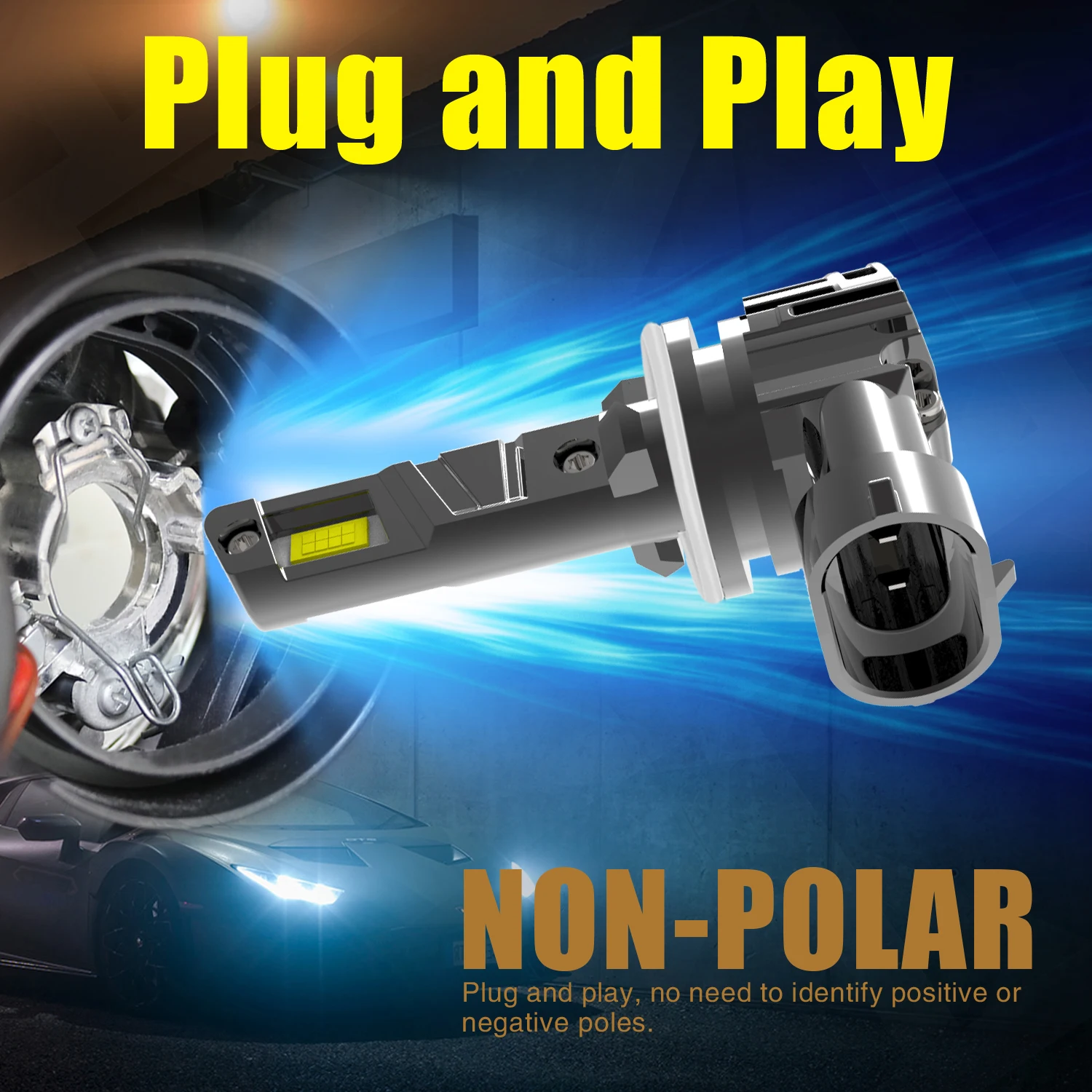 2 шт. Автомобильные светодиодные лампы Canbus 880 H27 12 В 55 Вт